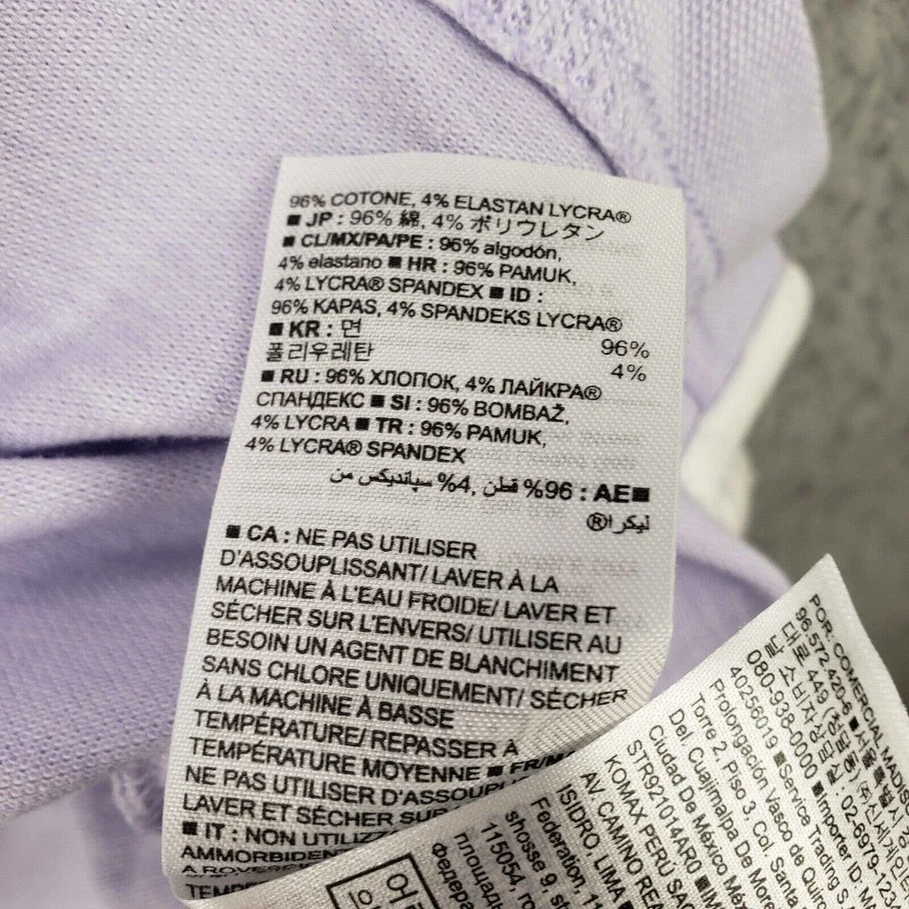 Banana Republic Shirt Mens Large Purple Short Sleeve Casual Preppy‎ Classiccore